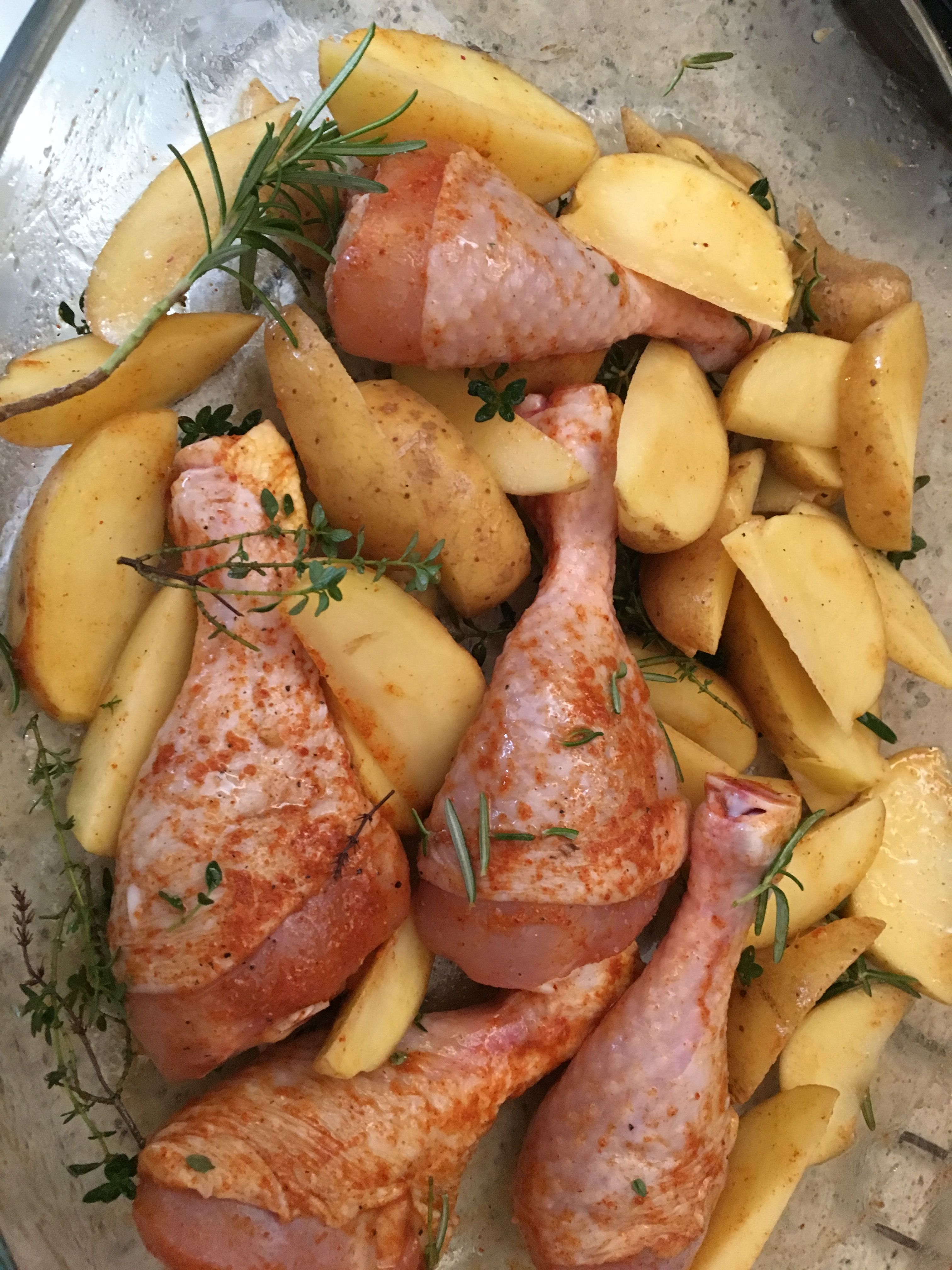 Aardappelen met kip uit de oven – Dat vind ik lekker